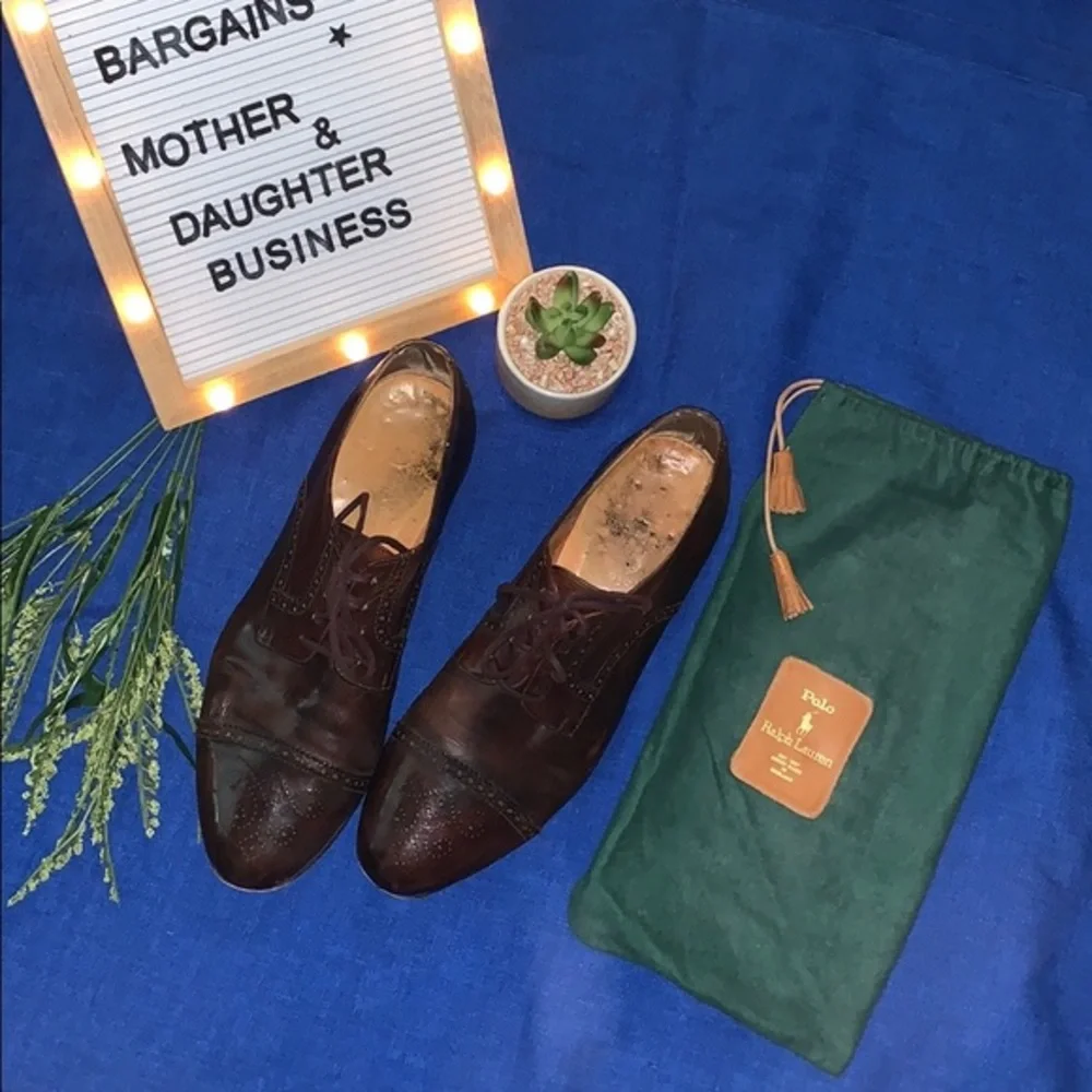 Polo Ralph Lauren Semi-brouge Captoe Derby shoes